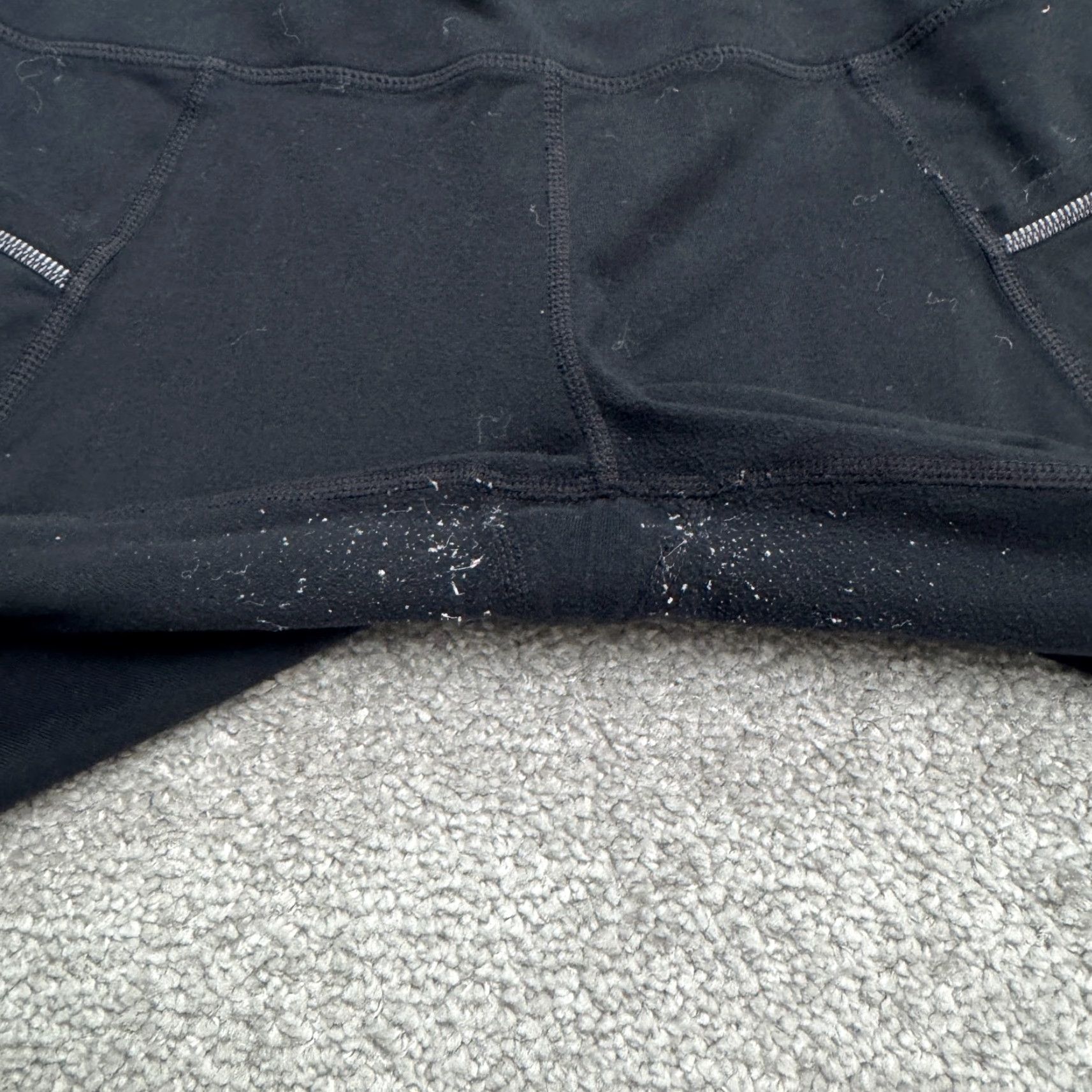 Athleta ATHLETA Cropped Leggings Womens Small Black Active Yoga with Zip Pockets Size 28" / US 6 / IT 42 - 7 Thumbnail