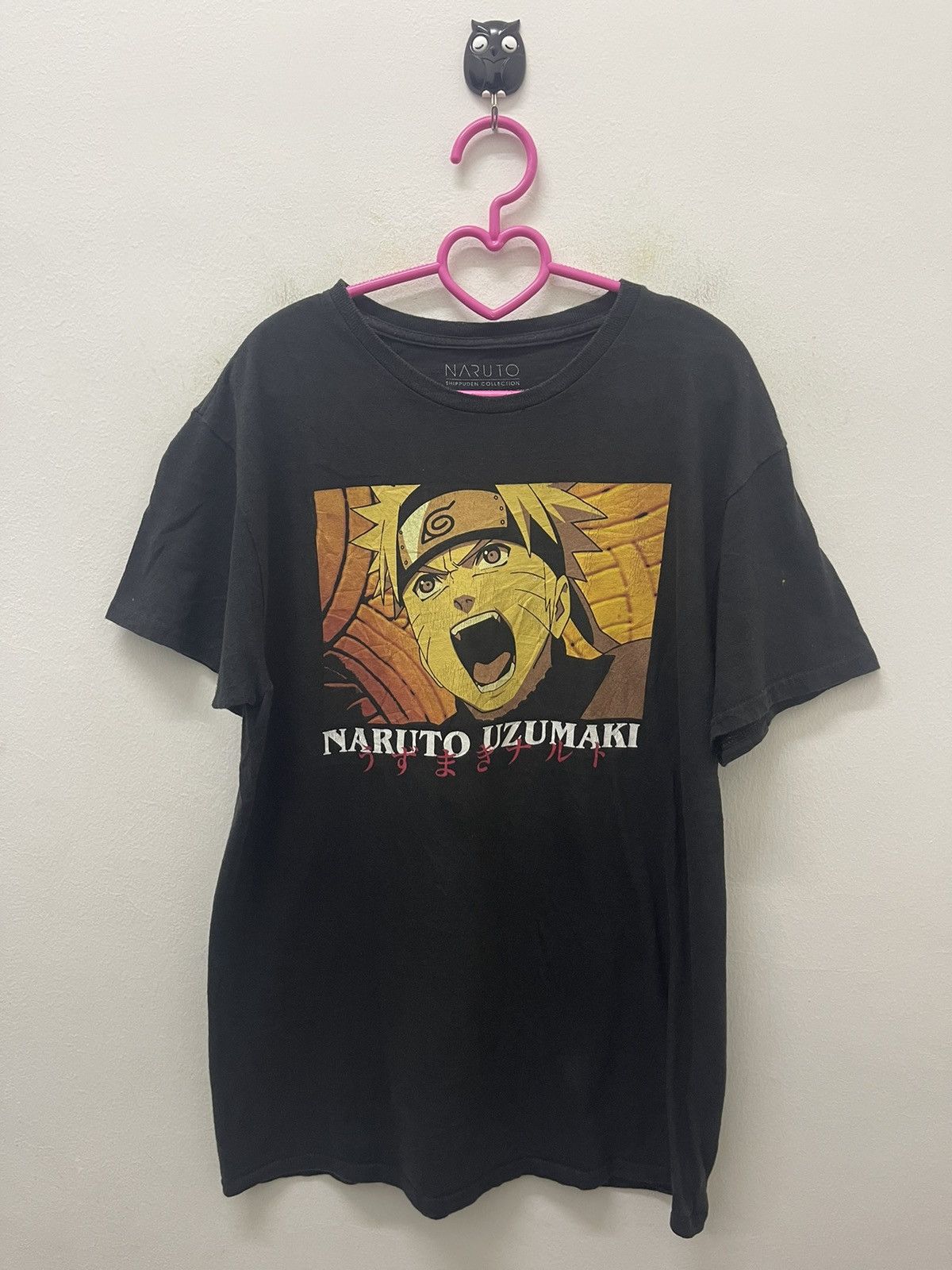 Anime Rare NARUTO UZUMAKI Spell Out Graphic Tee Size US M / EU 48-50 / 2 - 1 Thumbnail
