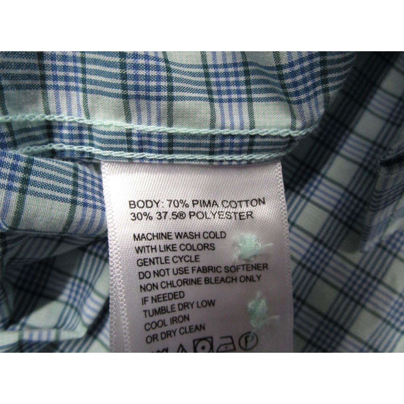 Tommy Bahama Tommy Bahama Shirt Mens Large Green Blue Plaid Newport Coast Pima Cotton Casual Size US L / EU 52-54 / 3 - 5 Thumbnail