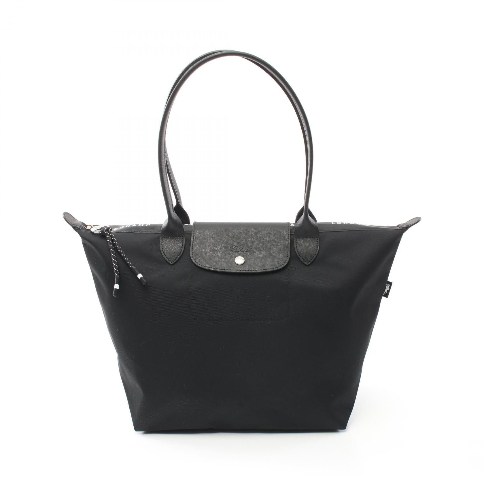 Longchamp Longchamp Le Preage Energy L Shopping Handbag Tote Bag Nylon Leather Black Size ONE SIZE - 1 Thumbnail