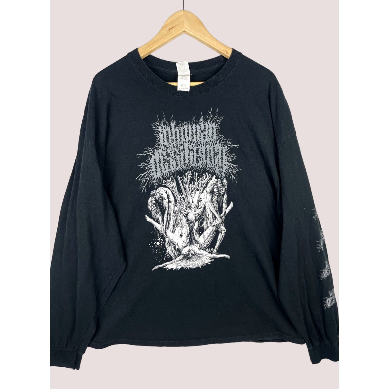 Gildan Inhuman Dissiliency Shirt Mens 2XL Black Long Sleeve Death Metal Band Tee Size US XXL / EU 58 / 5 - 1 Thumbnail