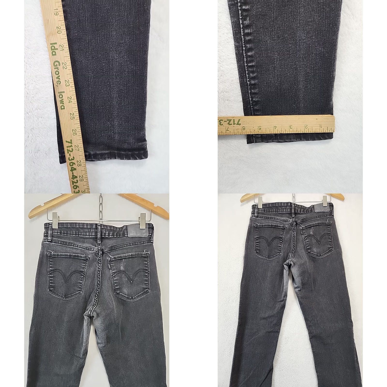 Levi's Levi’s Jeans Women’s Size 29 Black Classic Mid-Rise Skinny Stretch Denim School Shirt Pants? Size 29" - 8 Thumbnail