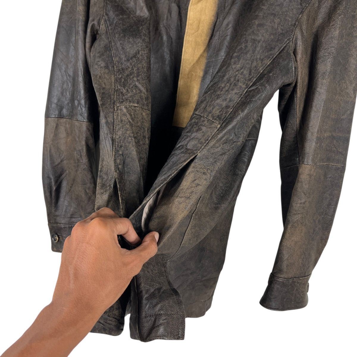 Issey Miyake 🔥 Issey Miyake Men SheepSkin Jacket Made In Japan - Size M Size US M / EU 48-50 / 2 - 12 Thumbnail