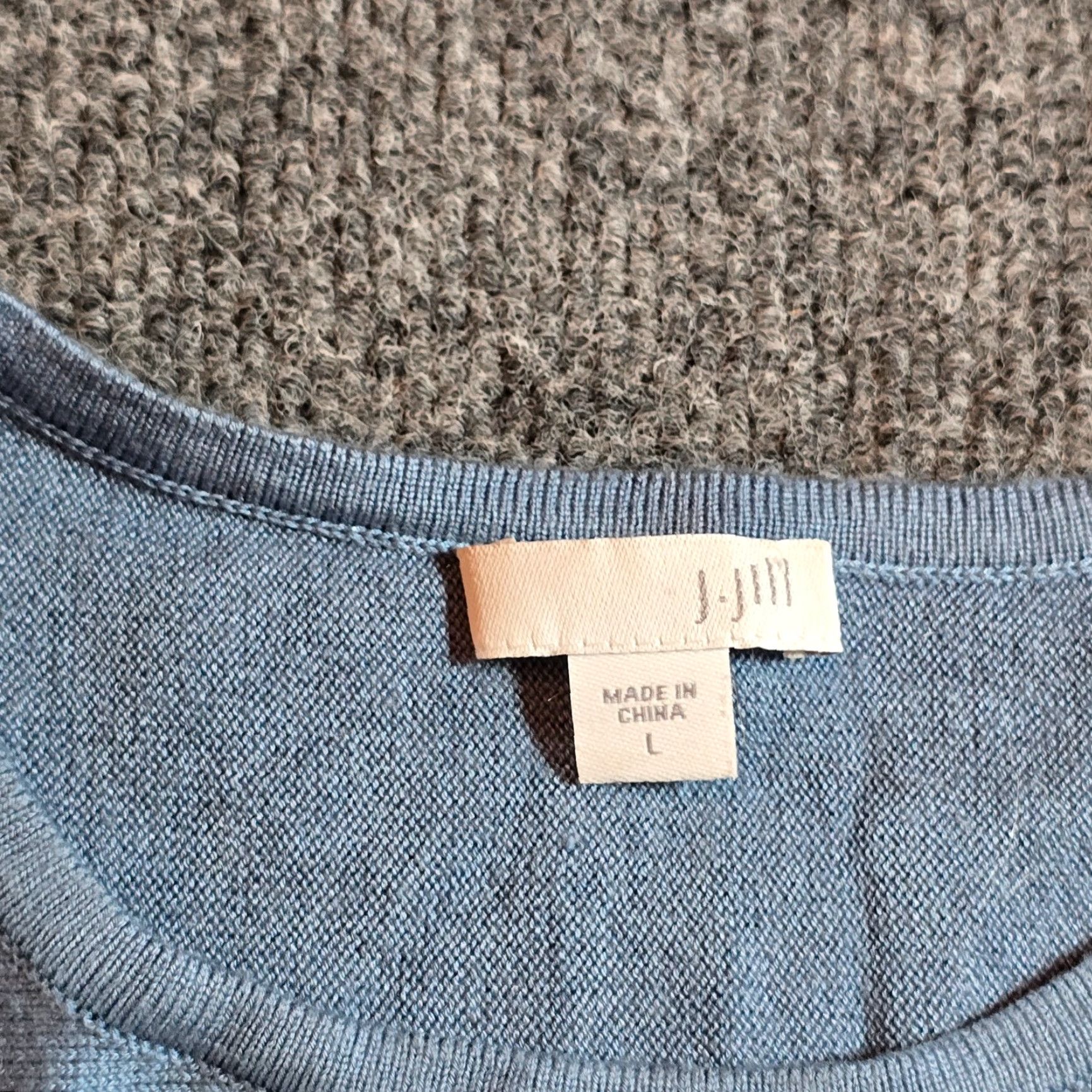 J. Jill J Jill Sweater Womens Size Large Blue Wool Blend Long Round Neck Sleeve Casual Womens Pullover Classic Size L / US 10 / IT 46 - 3 Thumbnail
