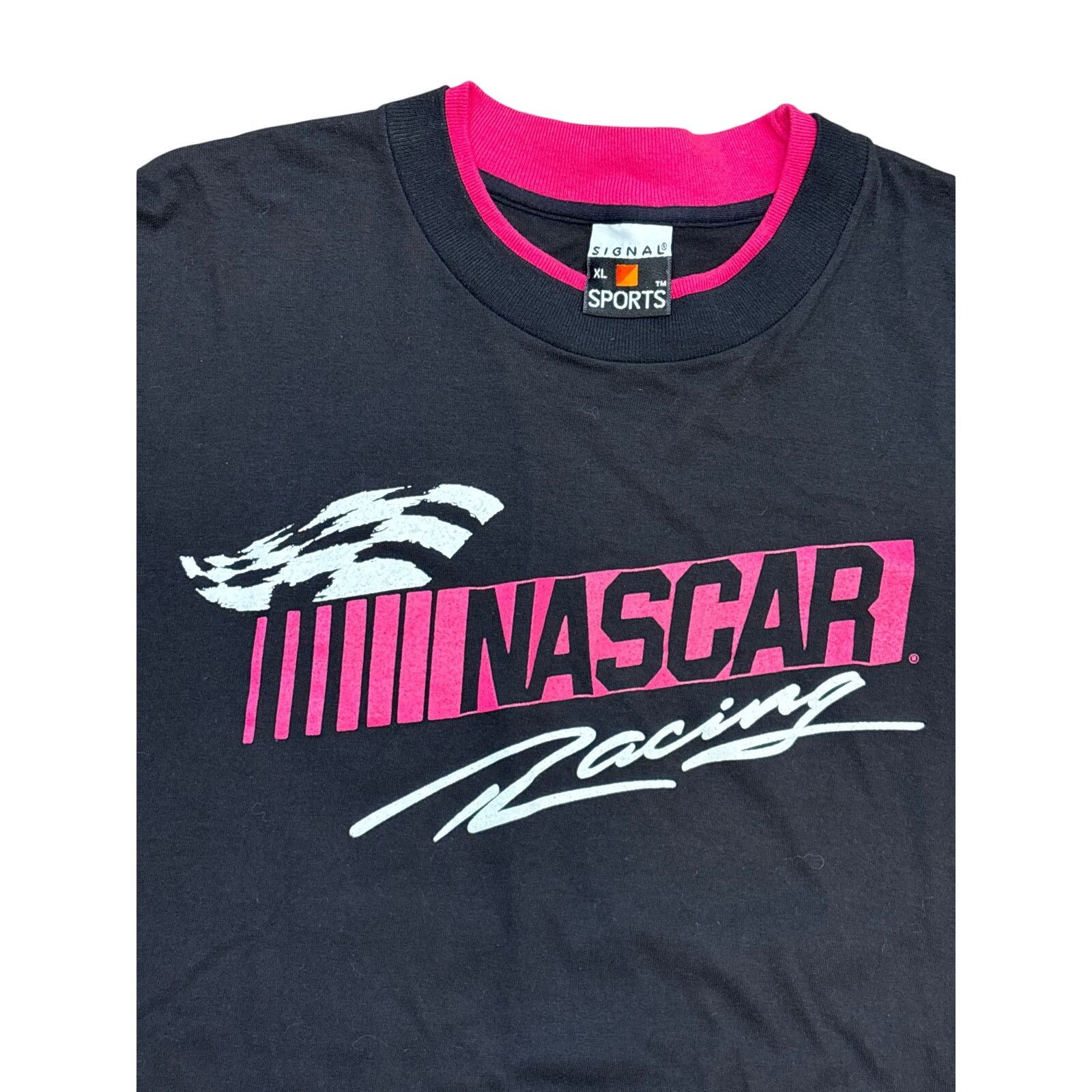 NASCAR Vintage 80s NASCAR Racing layered XL Signal Sports shirt USA Size US XL / EU 56 / 4 - 2 Thumbnail