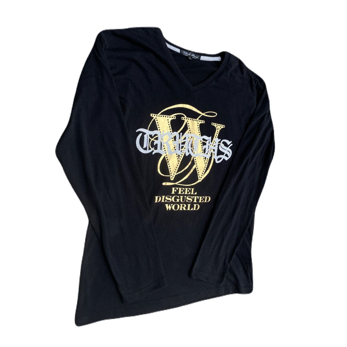 If Six Was Nine 2000s Japanese archive Vkei Poem V-neck Long Sleeve Tee Size US S / EU 44-46 / 1 - 3 Thumbnail