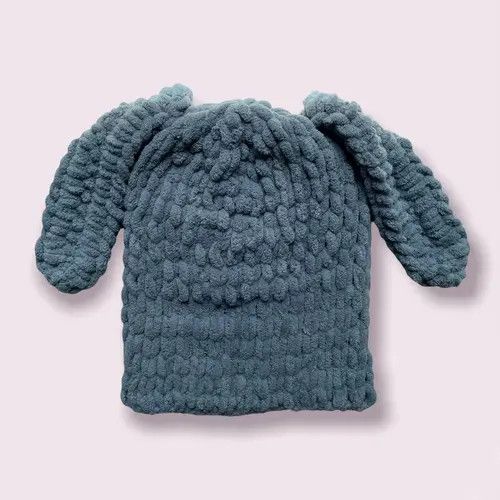 VIBE Handmade Knitted Balaclava Ski Mask Bunny Rabbit Style Size ONE SIZE - 4 Thumbnail