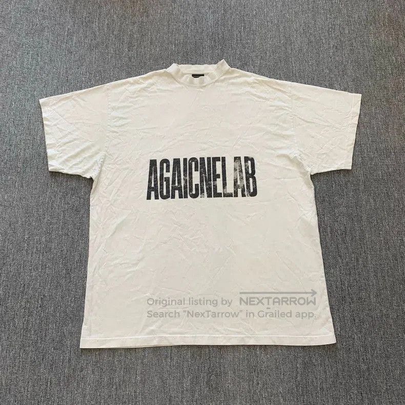 Balenciaga Balenciaga White Mirror Logo T-Shirt. Size US XS / EU 42 / 0 - 1 Thumbnail