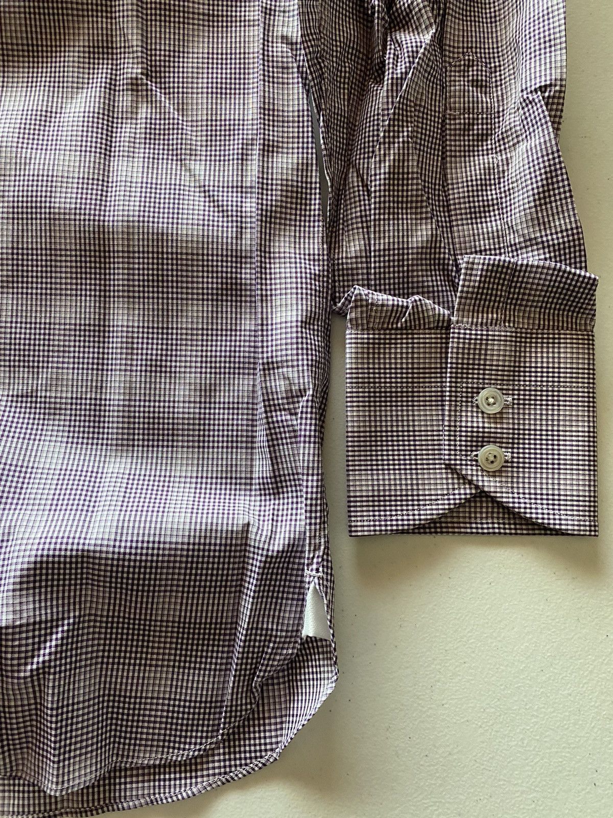 Tom Ford Tom Ford 🇮🇹 Violet Vibrations glen check shirt 16.5 42e NEW Size US L / EU 52-54 / 3 - 5 Thumbnail