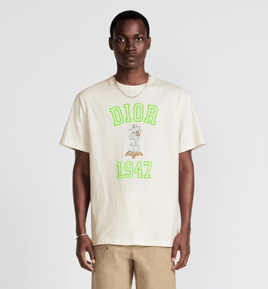 Dior o1w1db10525 483J63 Relaxed-Fit Bobby T-Shirt in White Size US M / EU 48-50 / 2 - 4 Thumbnail