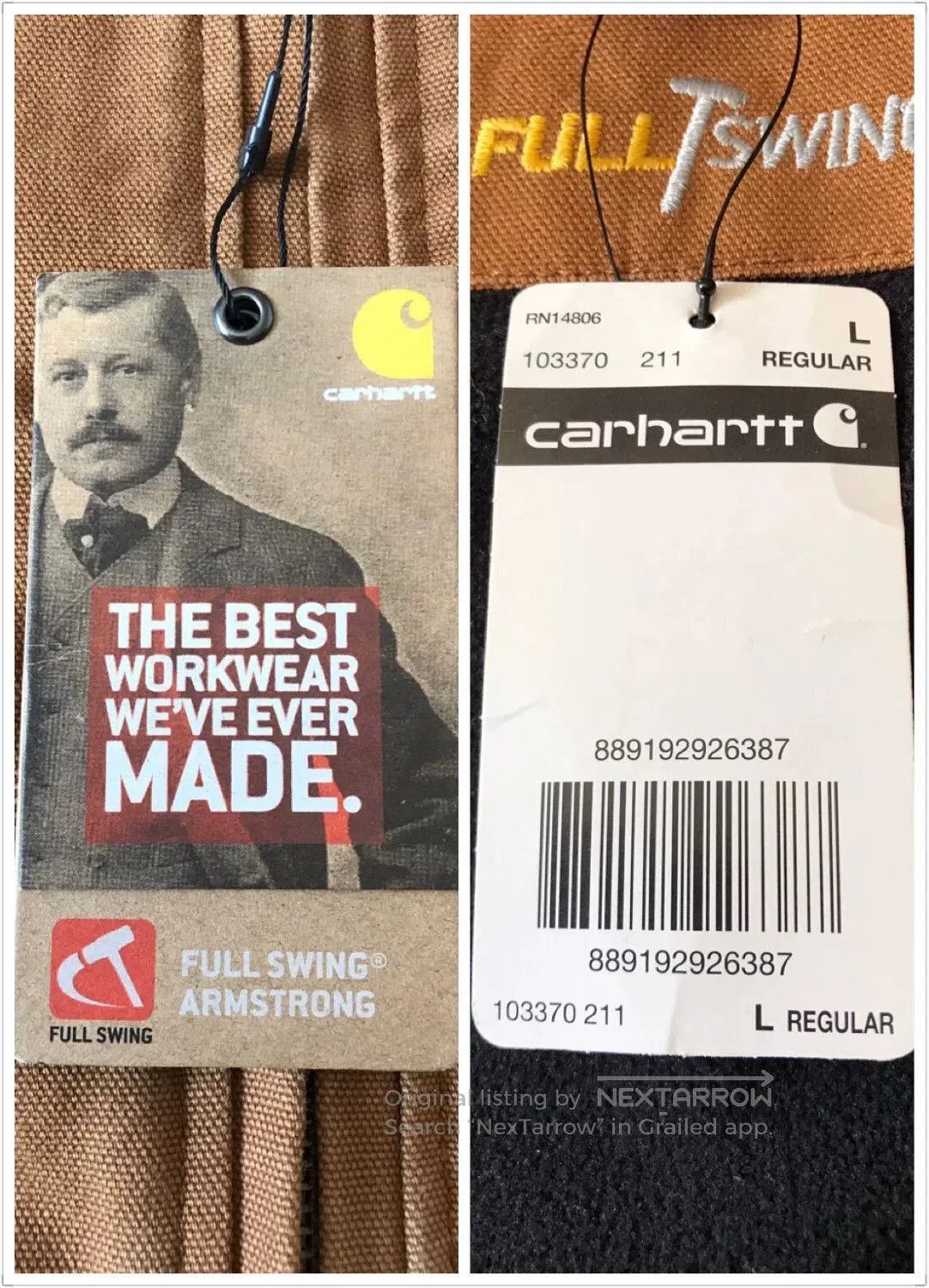 Carhartt Carhartt 103370 Full Swing Jacket. Size US L / EU 52-54 / 3 - 8 Thumbnail