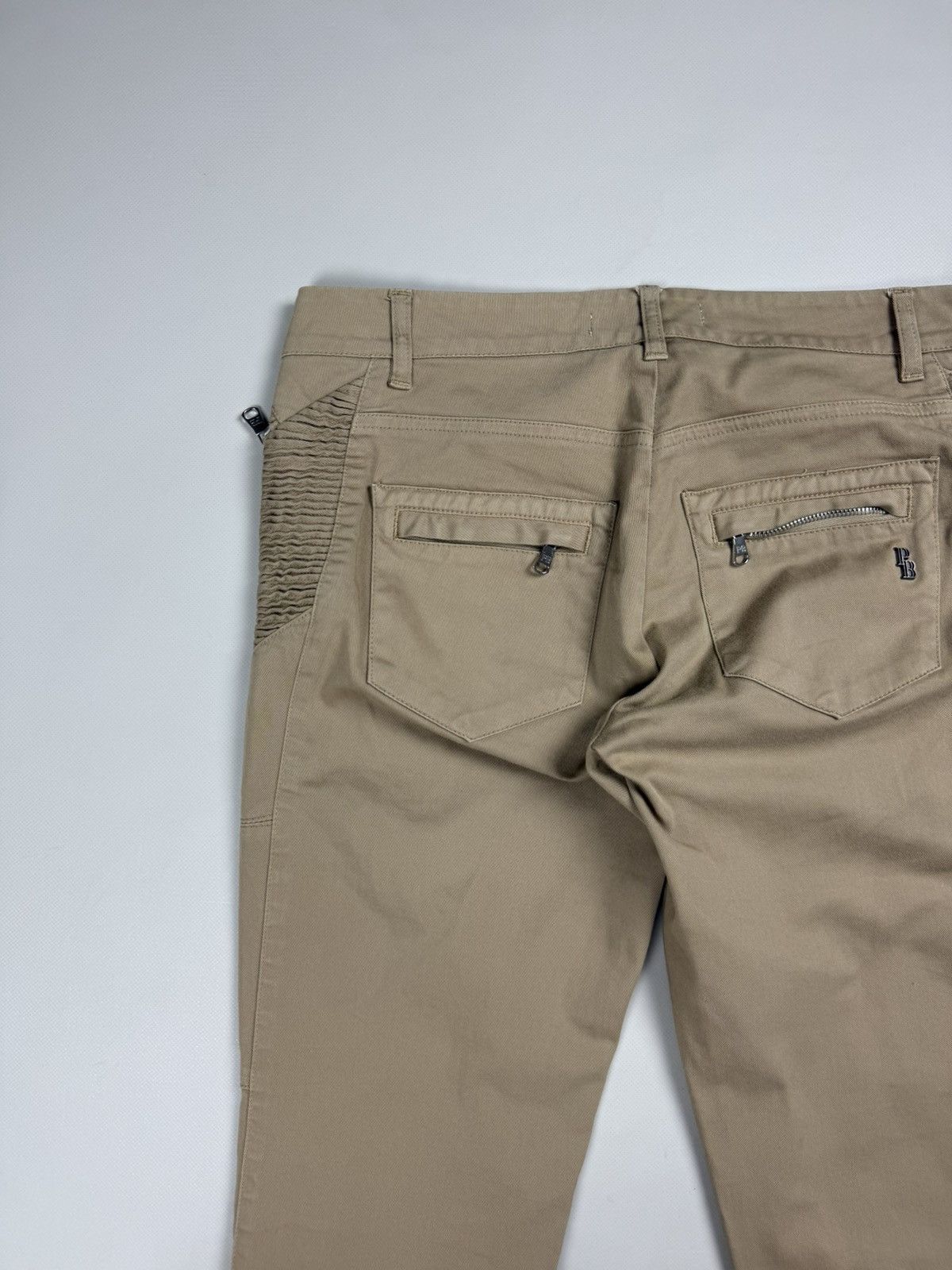 Pierre Balmain Pierre Balmain Ladies Ankle Zip Biker Chino Pants Trousers Size 28" / US 6 / IT 42 - 23 Thumbnail