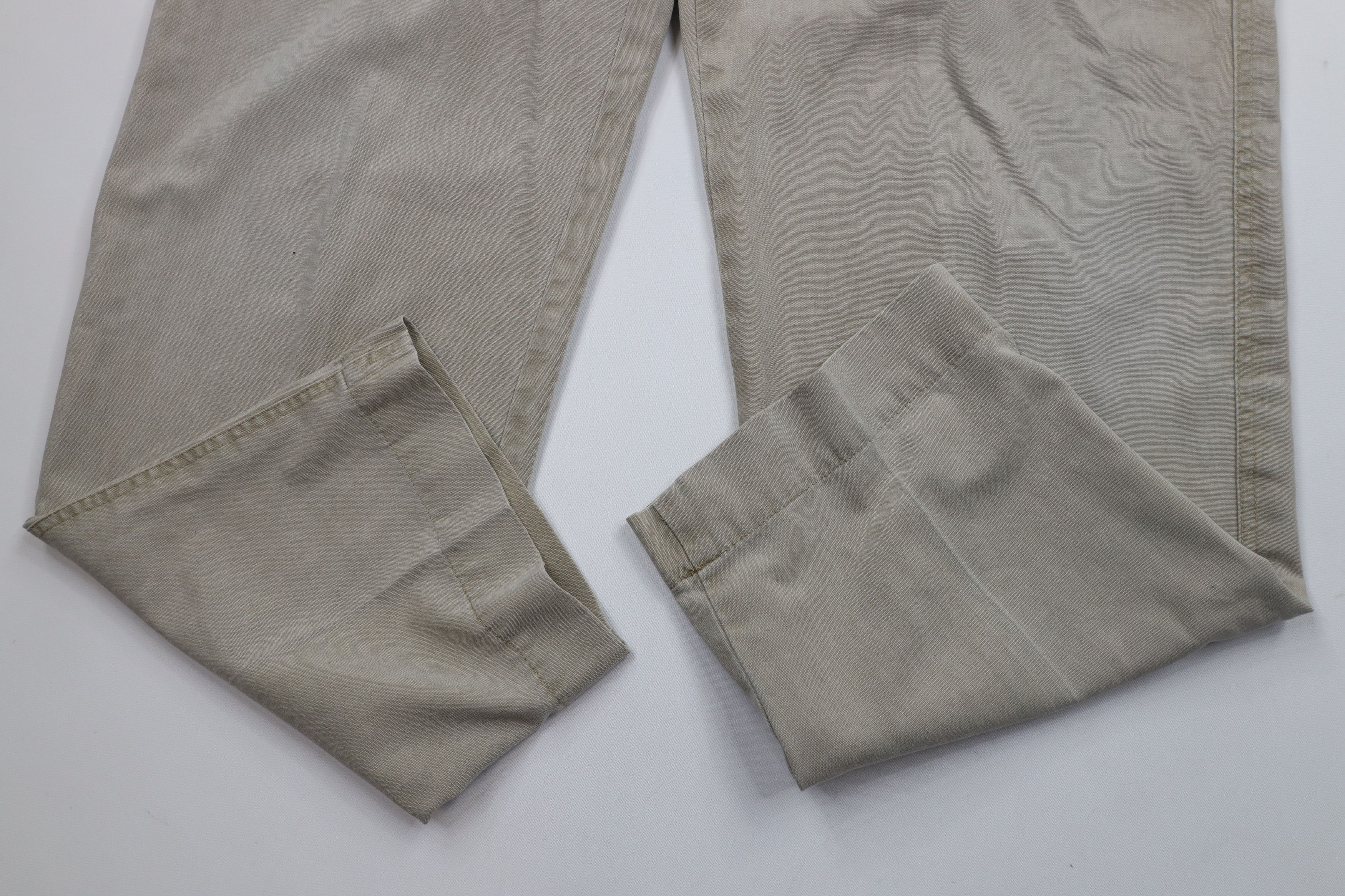 Vintage Vintage 90s Streetwear Wide Leg Front Cargo Pants Beige Size US 36 / EU 52 - 5 Thumbnail