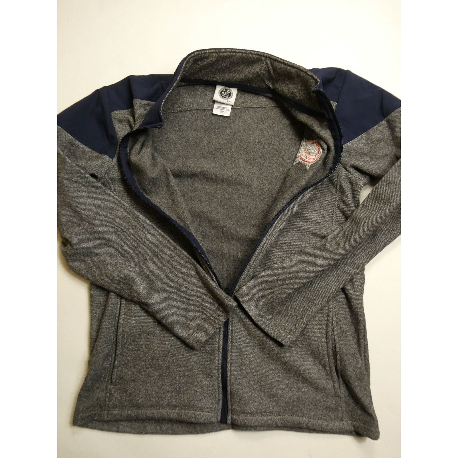 NHL Columbus Blue Jackets full zip fleece jacket, NEW, small Size US S / EU 44-46 / 1 - 4 Thumbnail