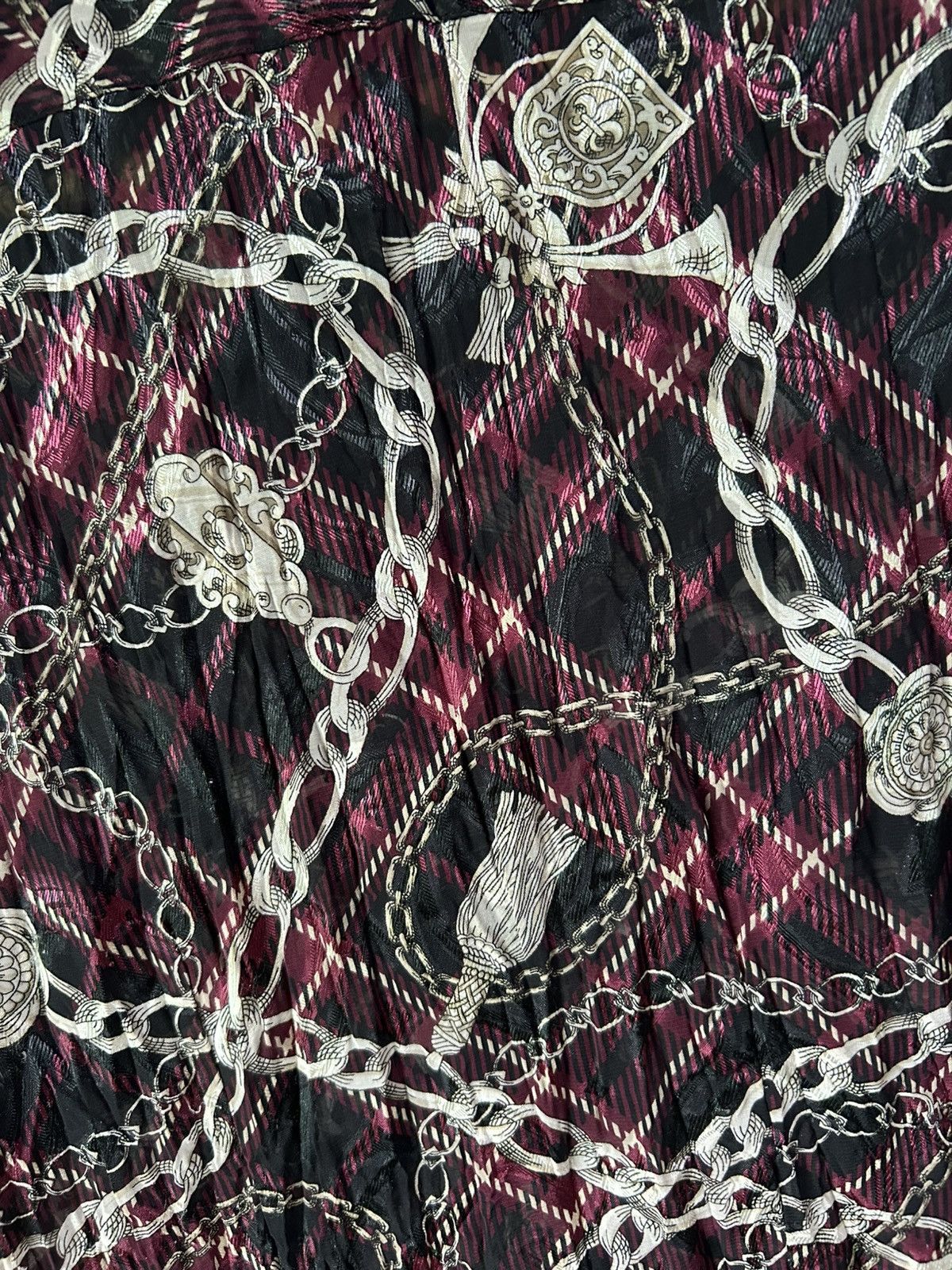 Tornado Mart Archive Baroque Chain Print Crinkle Shirt Size US L / EU 52-54 / 3 - 5 Thumbnail