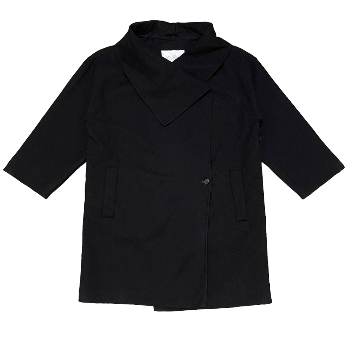 Max Mara Cucito A Mano Max Mara Cucito A Mano Wool Blue Button