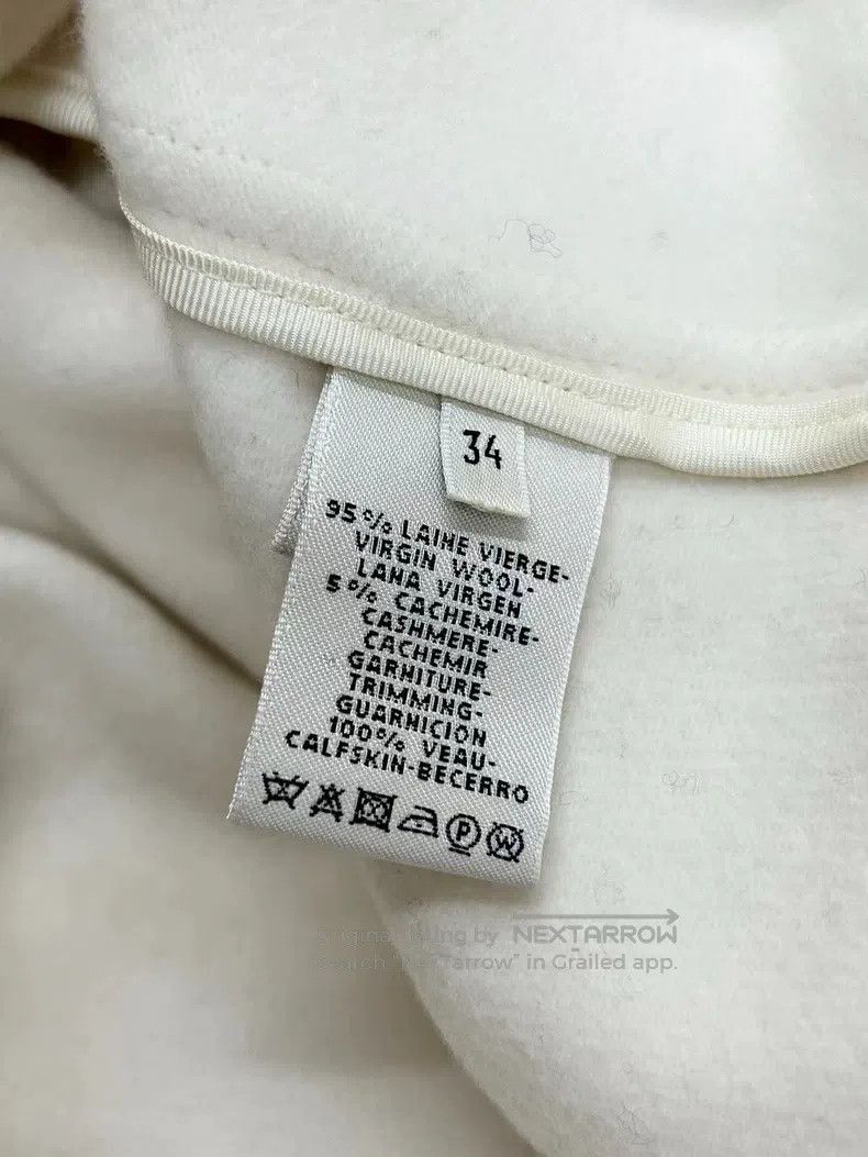 Hermes Hermes White leather-paned coat Size XXS / US 00 / IT 34 - 5 Thumbnail