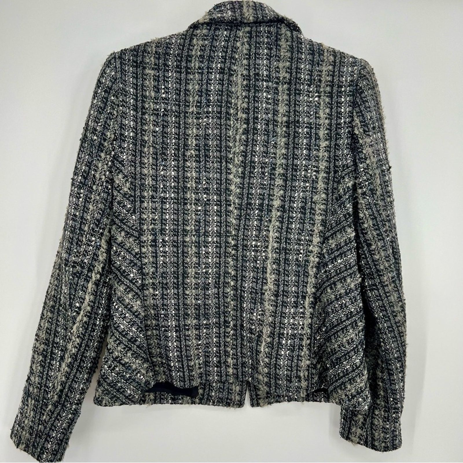 Anthropologie Anthropologie Drew Tweed Blazer Jacket Knit Formal M Size M / US 6-8 / IT 42-44 - 8 Thumbnail