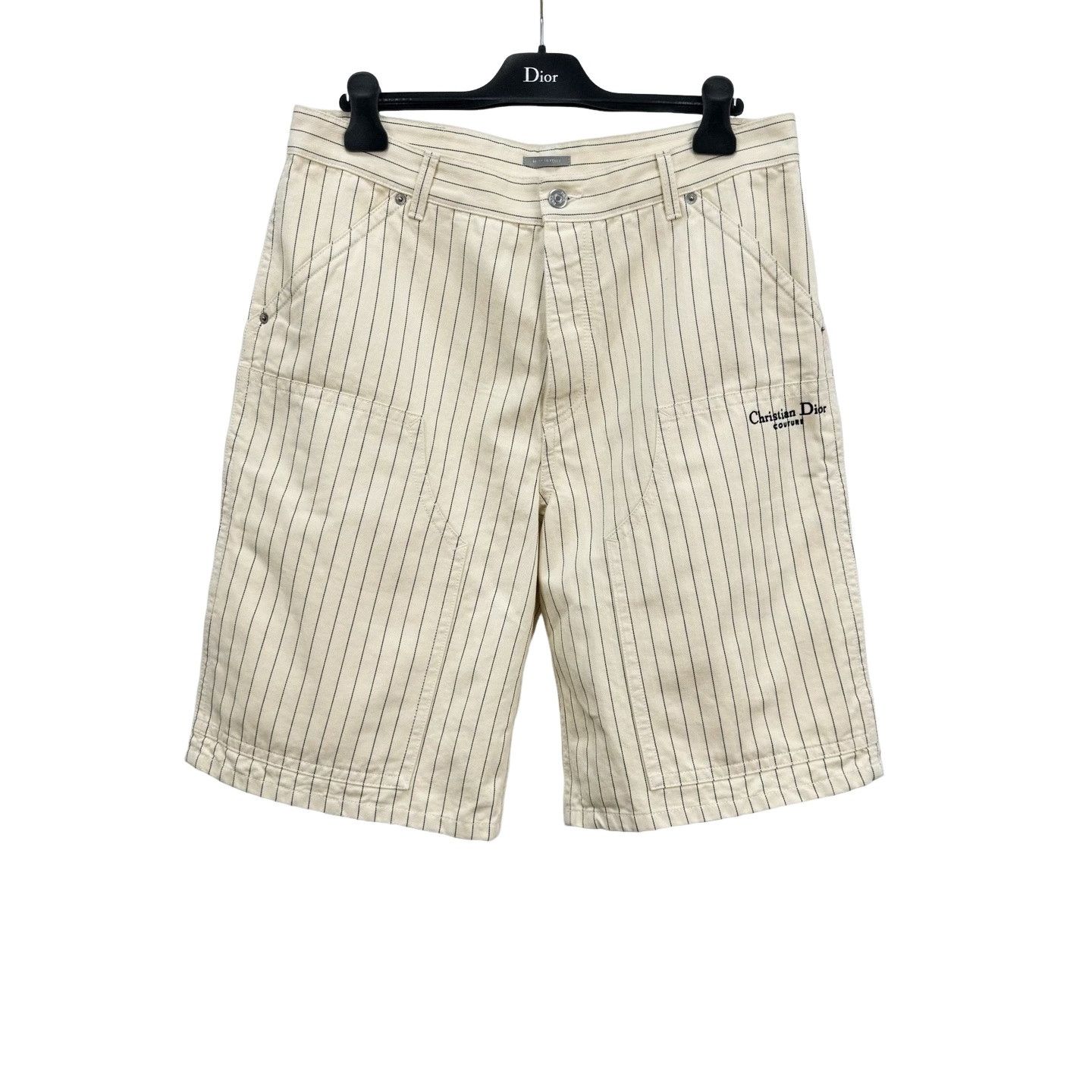 Dior Dior Pinstripe Couture Shorts Size 34 Size US 34 / EU 50 - 1 Thumbnail