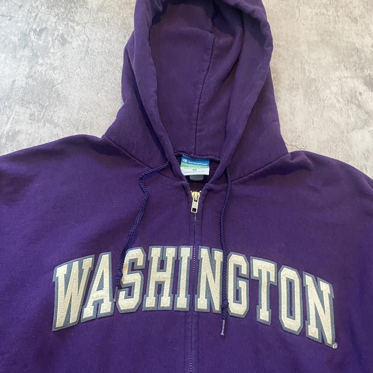 Champion 2000s Washington Champion ZIP Hoodie y2k Boxy Size US M / EU 48-50 / 2 - 2 Thumbnail