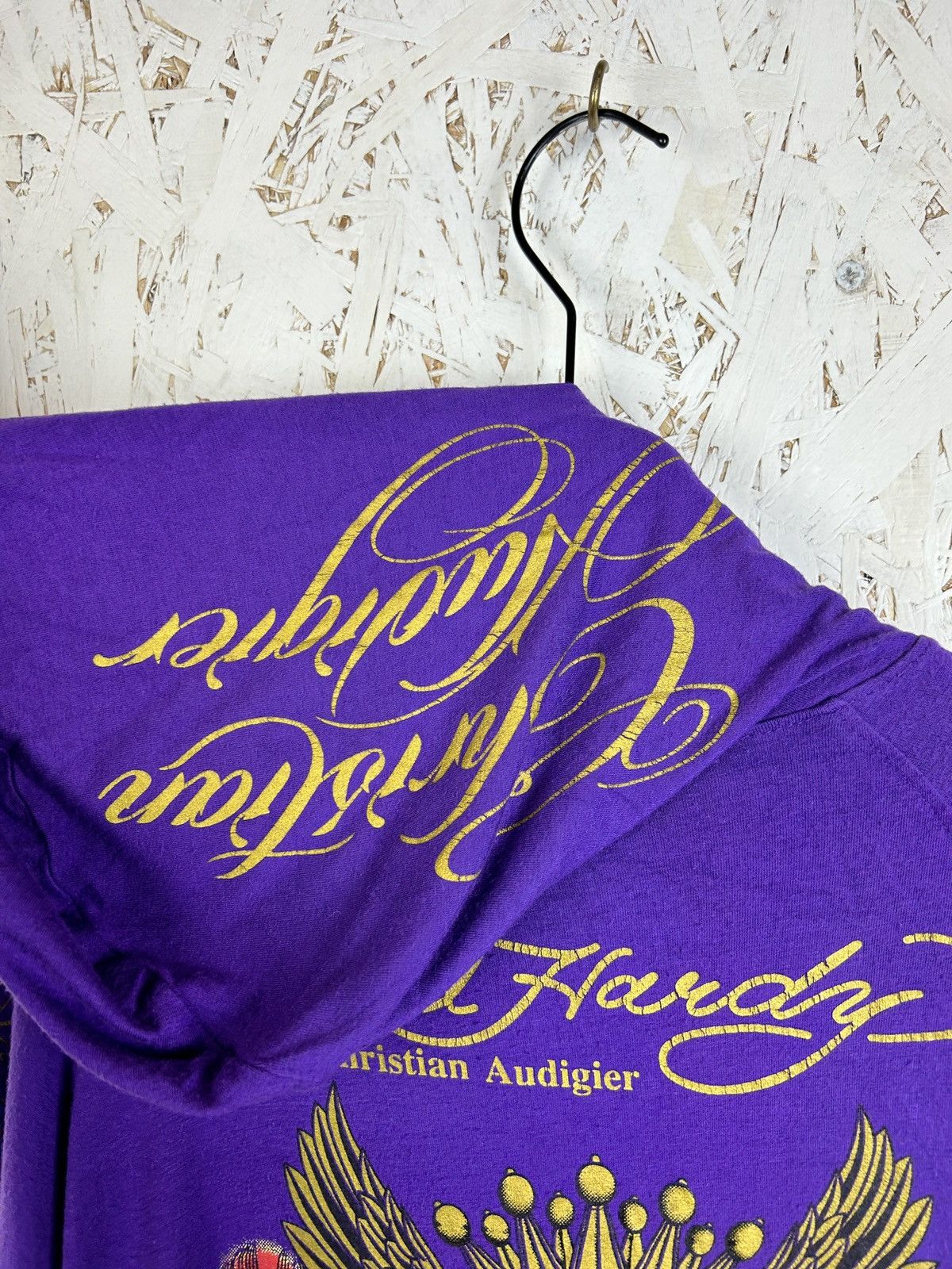 Ed Hardy Vintage 00s Y2K Ed Hardy Christian Audigier Zip Hoodie Size S / US 4 / IT 40 - 7 Thumbnail