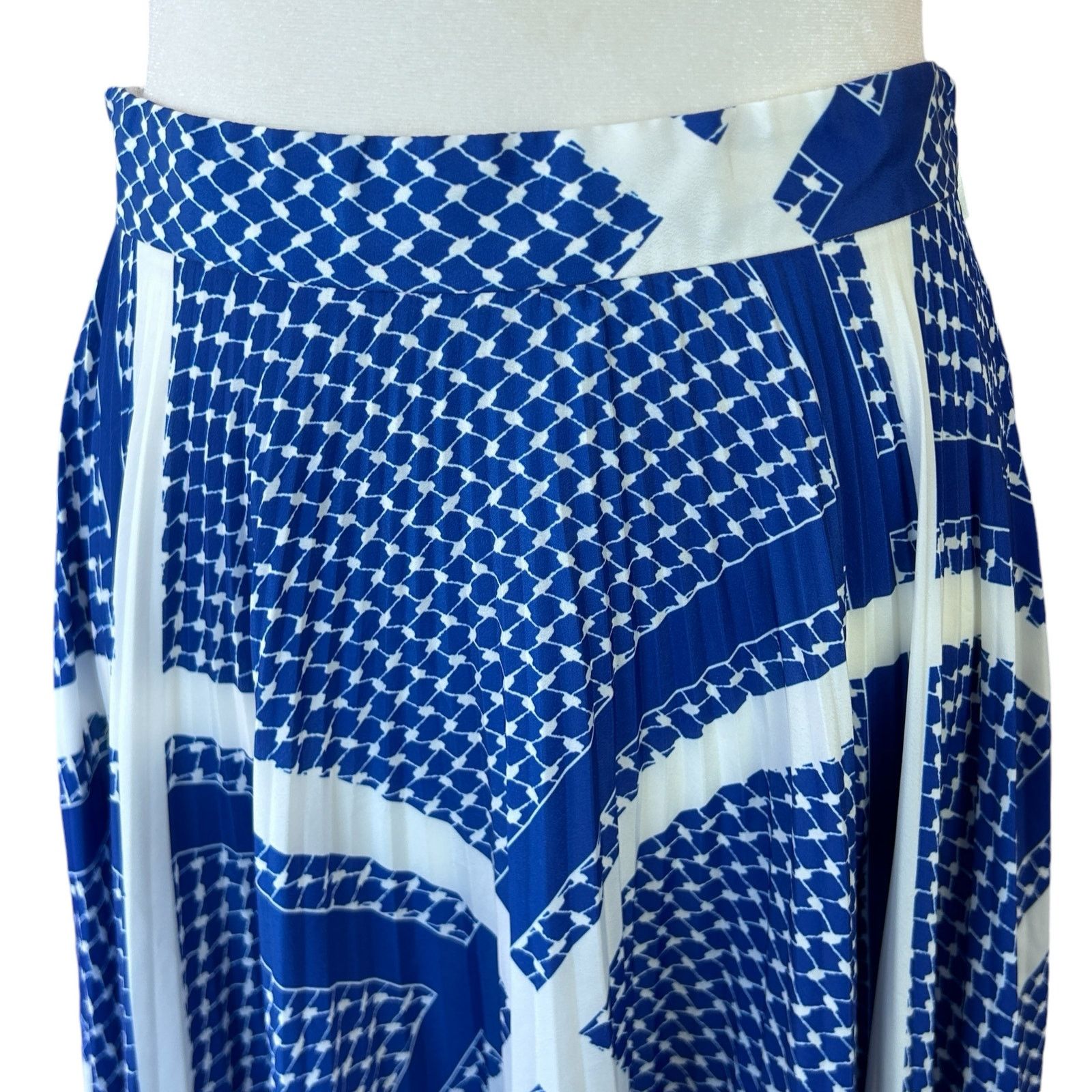 MSGM MSGM Pleated Skirt 42 8 US Blue White Plaid Avant Garde Twee Size 30" / US 8 / IT 44 - 9 Thumbnail