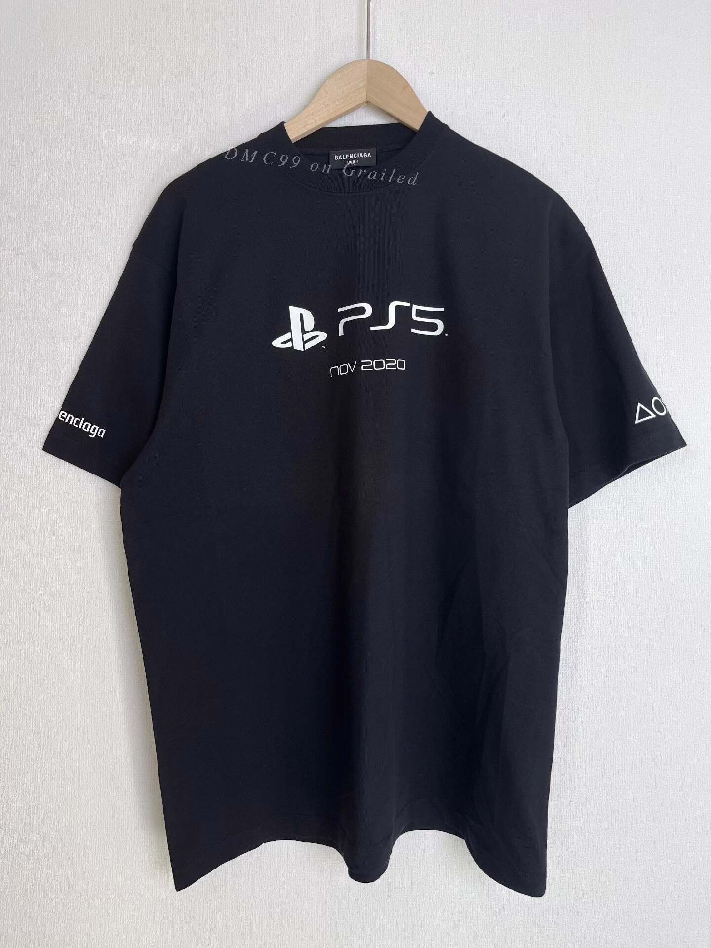 Balenciaga Balenciaga x PlayStation PS5 Letter Print T-shirt Size XXS / US 00 / IT 34 - 1 Thumbnail