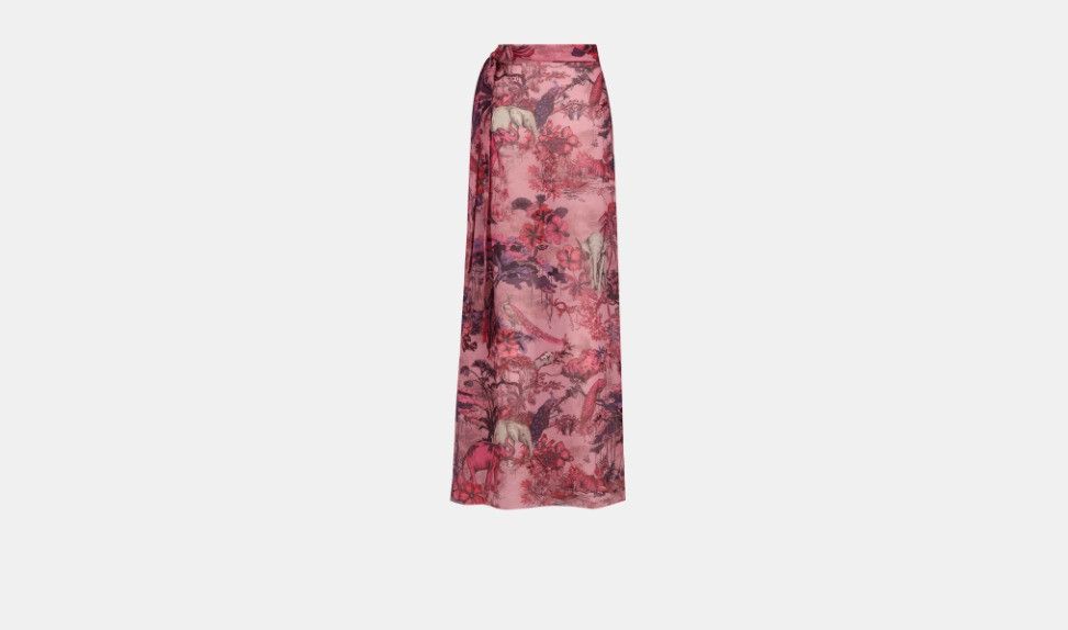Dior o1w1db10225 Long Wrap Skirt in Multicolor Size 28" / US 6 / IT 42 - 2 Thumbnail