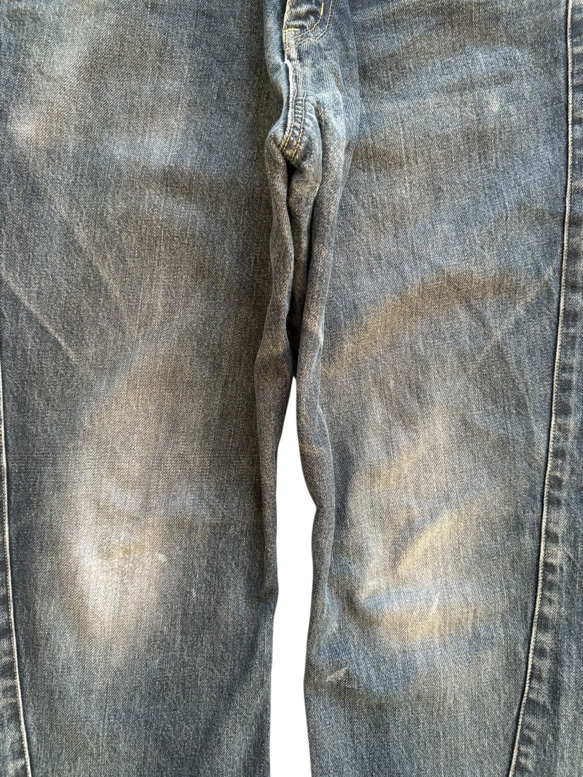 Japanese Brand × Number (N)ine Vintage Japanese Brand Mud Wash Spiral Leg Jeans Size US 32 / EU 48 - 5 Thumbnail