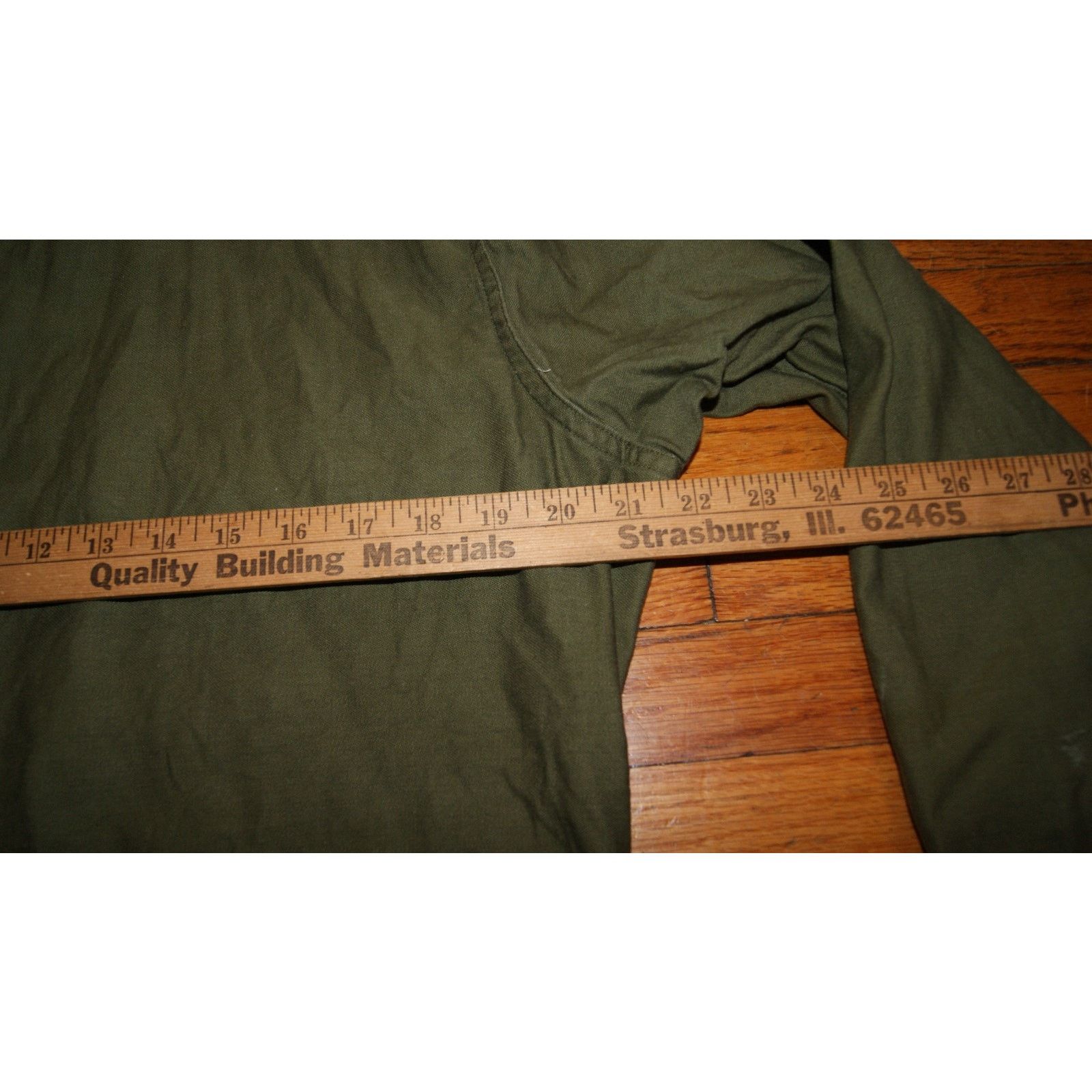 Vintage VTG US Army Olive Green Long Sleeve L Shirt DSA-100-609, OG Size US L / EU 52-54 / 3 - 8 Thumbnail