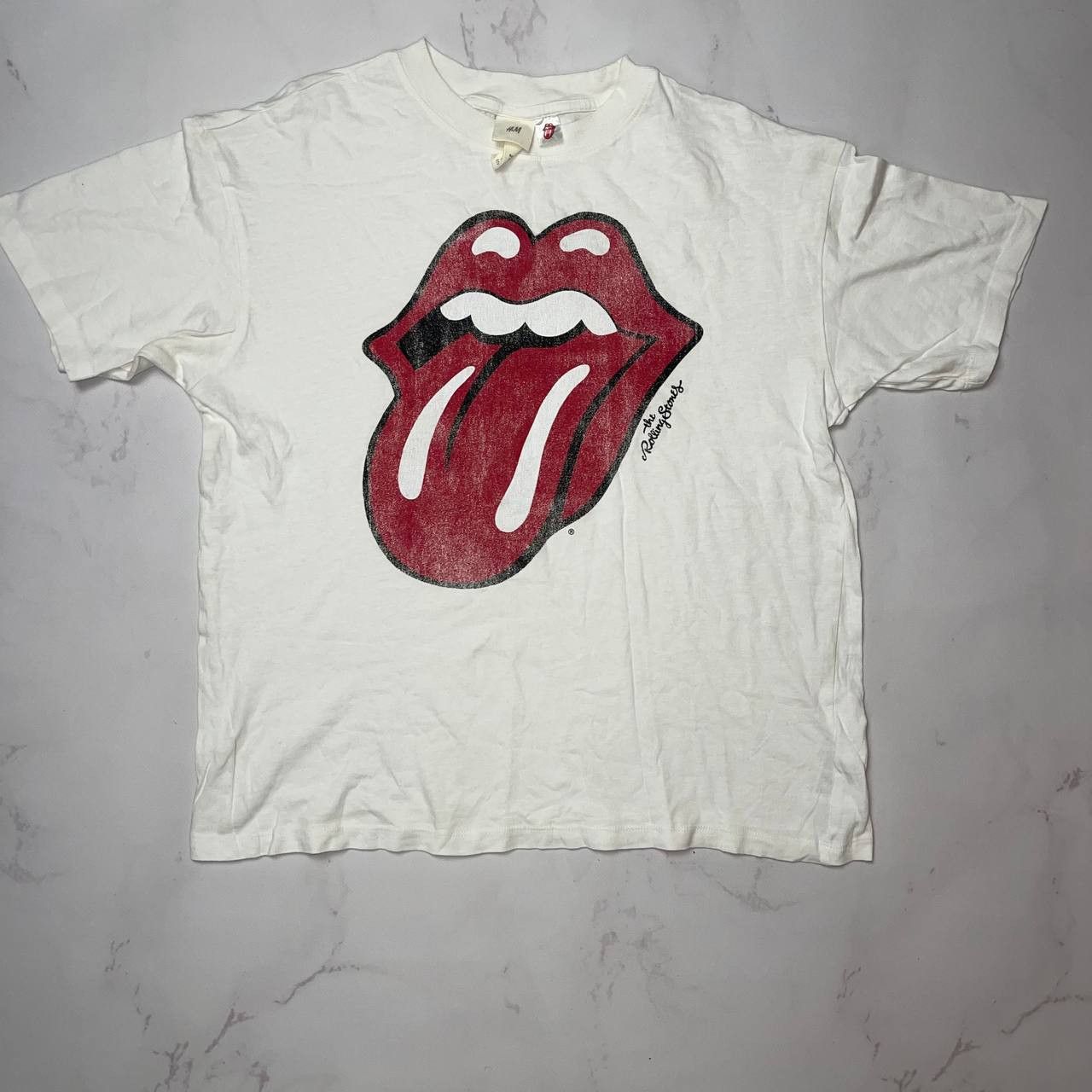 Vintage H&M Sz S THE ROLLING STONES Vintage White Size US S / EU 44-46 / 1 - 1 Thumbnail