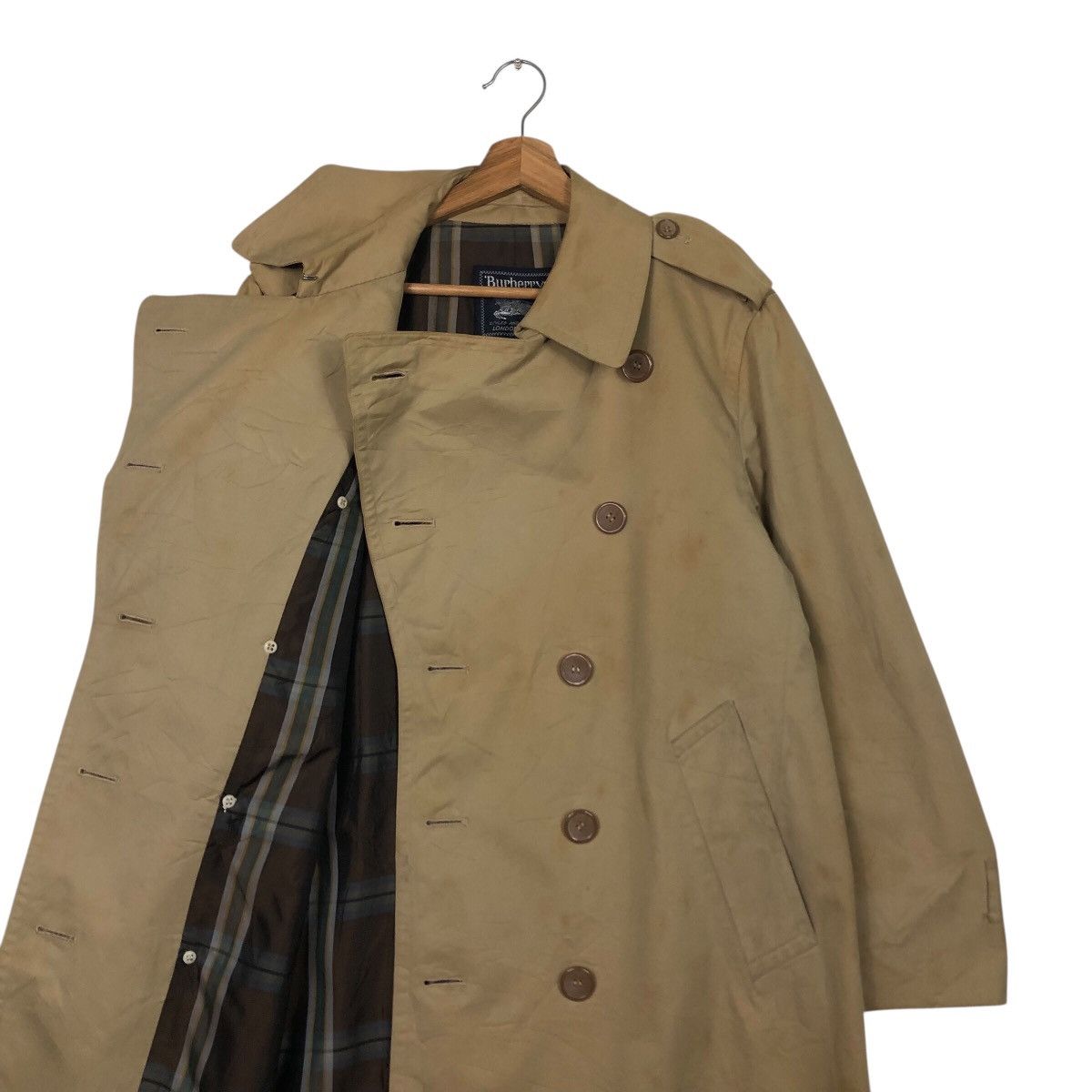 Burberry Vintage Long Jacket Trench Coat Burberry England Nova Check Size US M / EU 48-50 / 2 - 14 Thumbnail