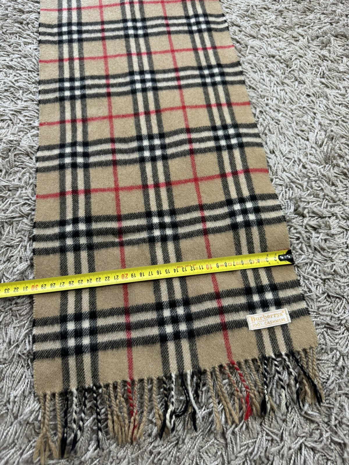 Burberry × Vintage Vintage cashmere scarf Burberry’s 90s original luxury item Size ONE SIZE - 4 Thumbnail