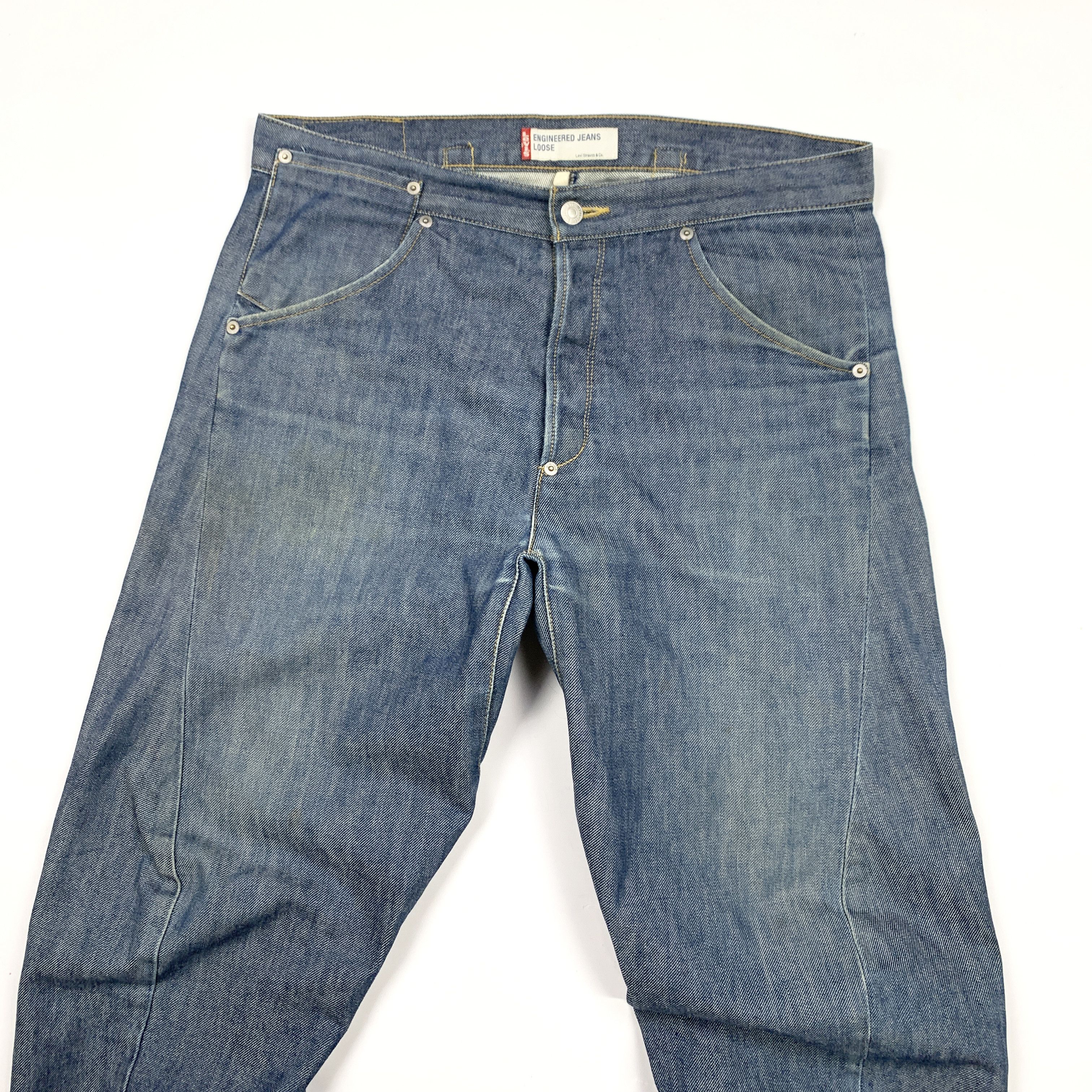 Levi's Engineered 00's Loose Denim Jeans Size US 33 - 3 Thumbnail
