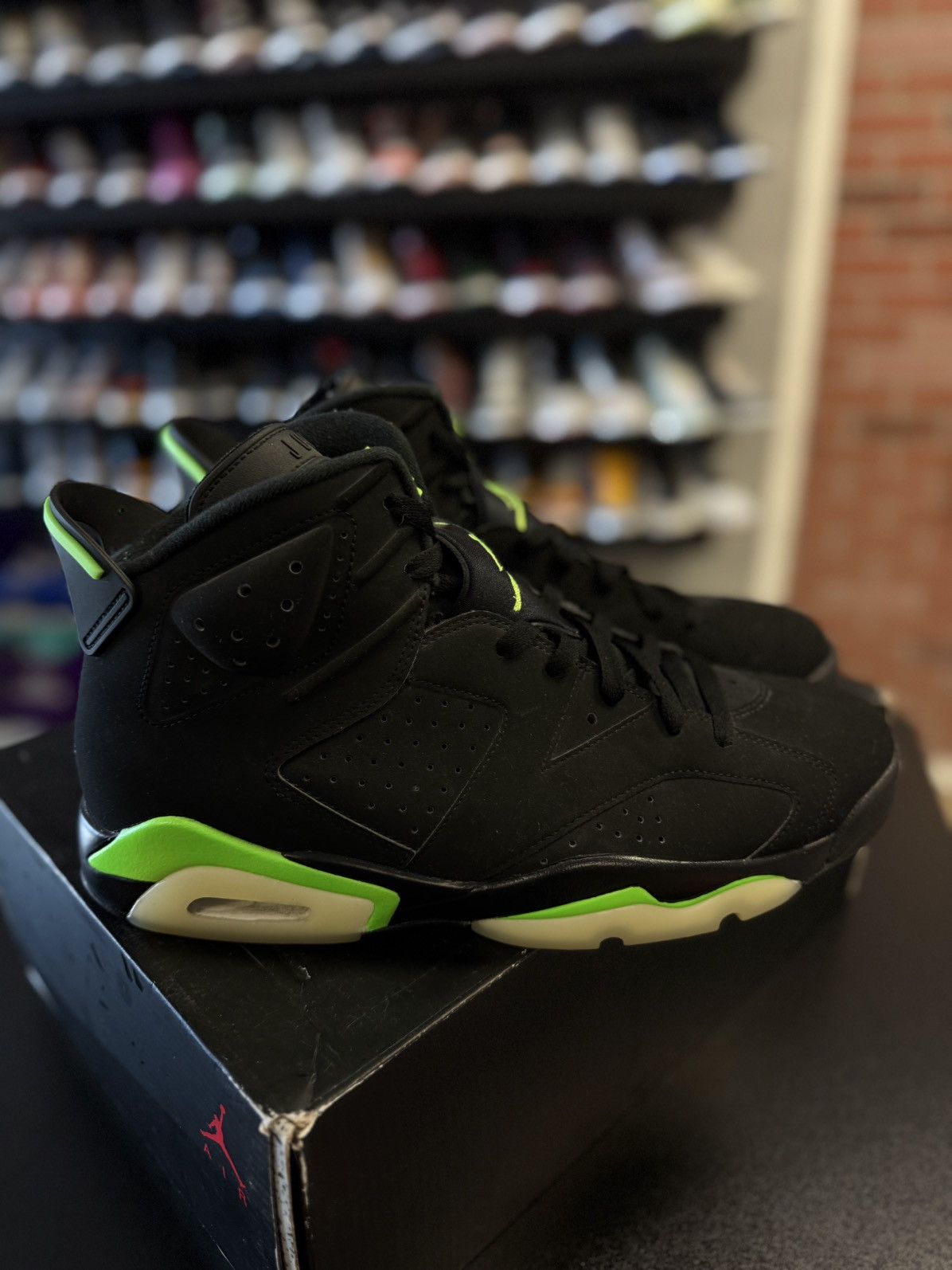Jordan Brand × Nike Jordan 6 Electric Green Size 11.5 Clean Condition 🧼 Size US 11.5 / EU 44-45 - 7 Thumbnail