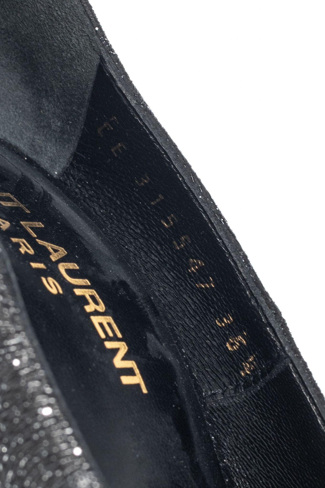 Saint Laurent Paris Saint Laurent Thorn Sparkle High-Counter Pointed-Toe Pumps Size US 6 / IT 36 - 10 Thumbnail