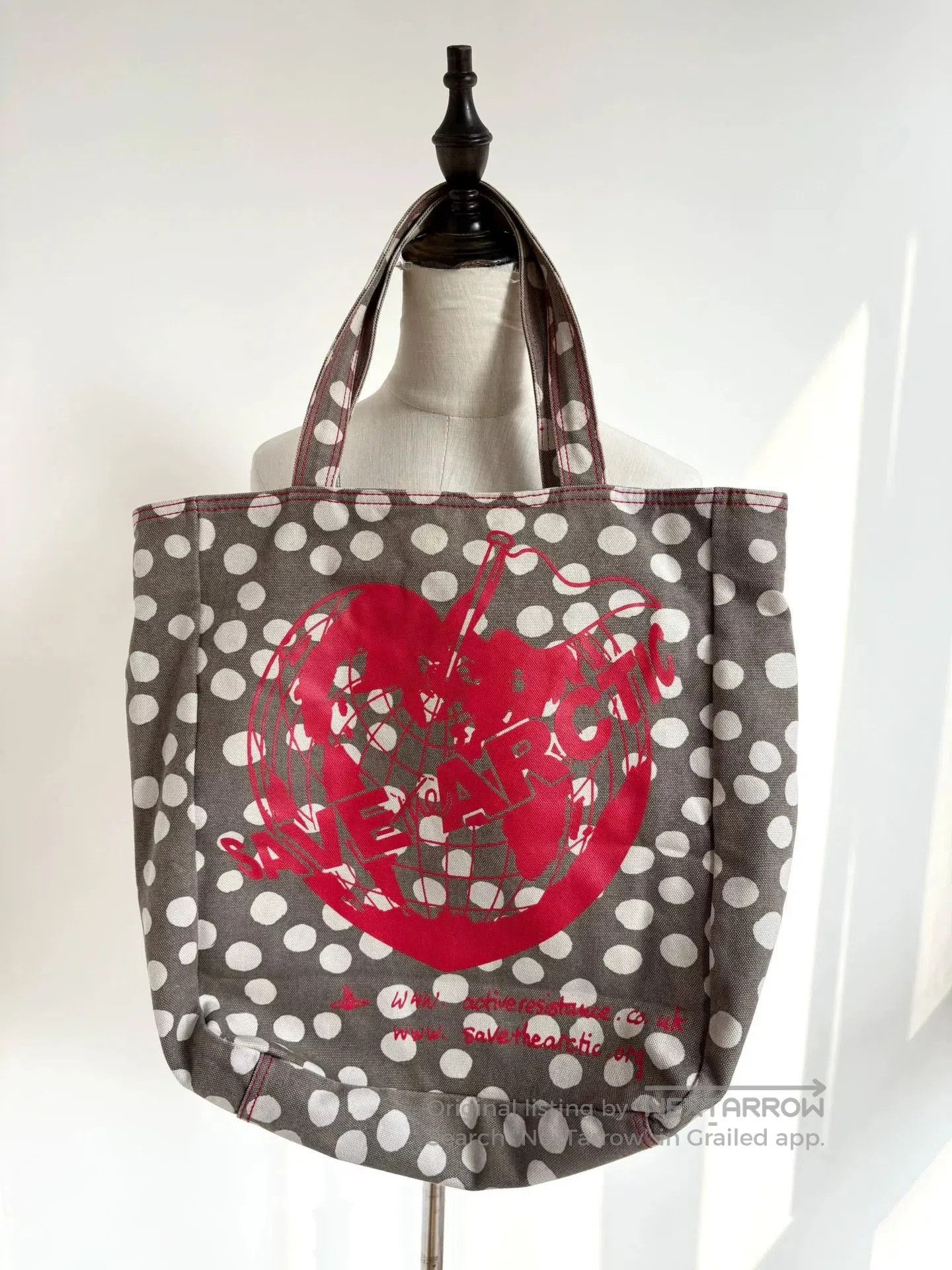 Vivienne Westwood Vivienne Westwood Vintage Polka Dot Canvas Handbag. Size ONE SIZE - 1 Thumbnail