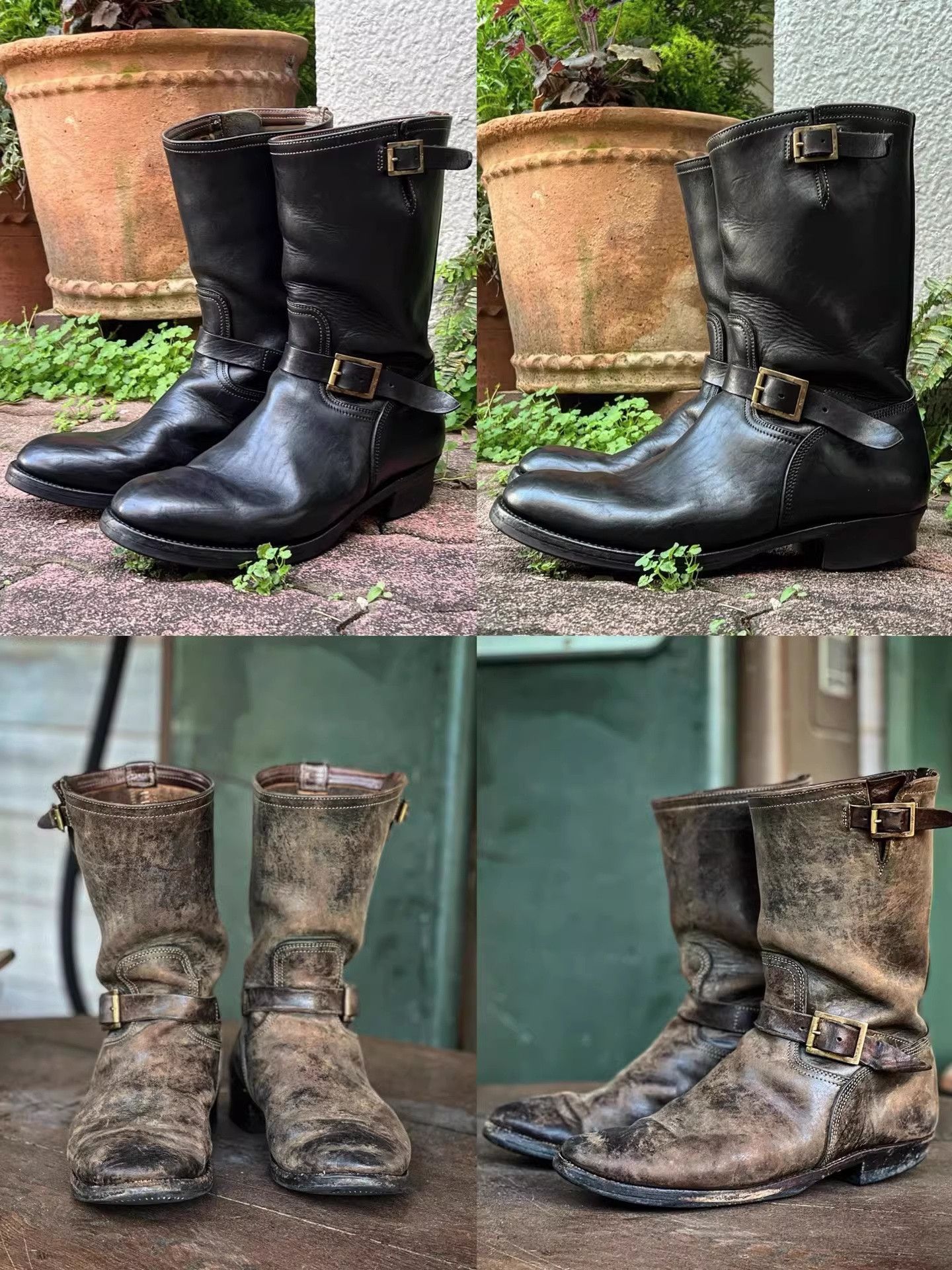 ATTRACTIONS Motor Black Italian Horsebutt Engineer Boots Size US 9.5 / EU 42-43 - 7 Thumbnail