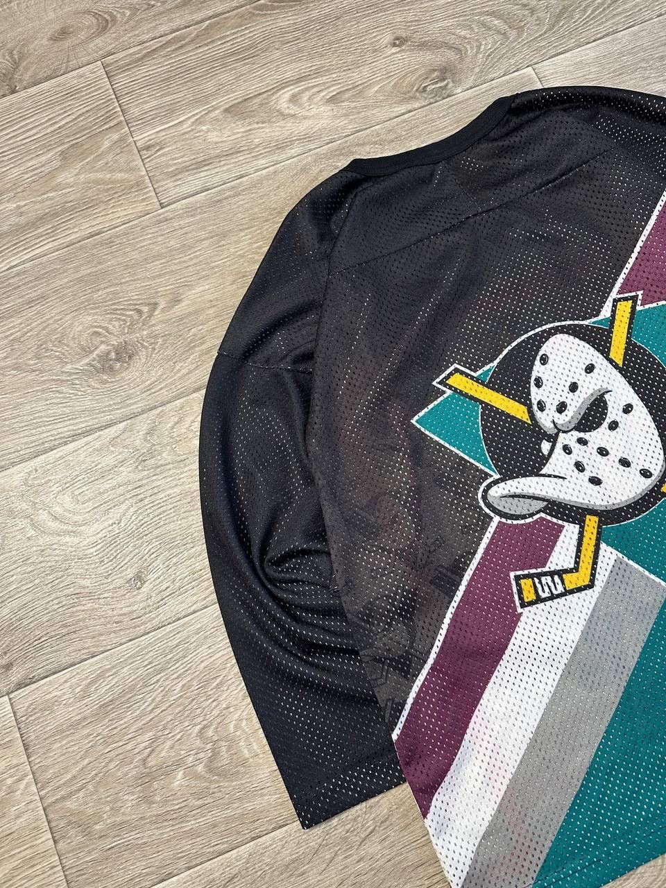 Ccm Vintage 90s Mighty Ducks CCM All Over Jersey Size S/M Size US M / EU 48-50 / 2 - 5 Thumbnail