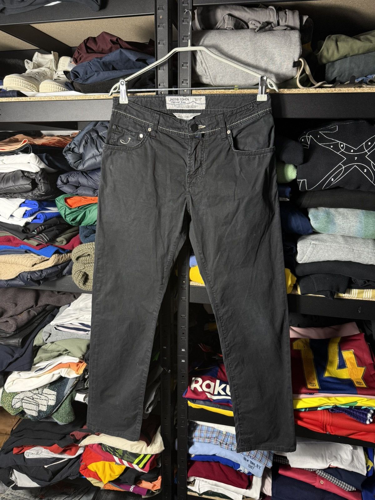 Jacob Cohen Jacob Cohen Handmade Jeans W31 Black Slim Fit Stretch Size US 31 - 6 Thumbnail