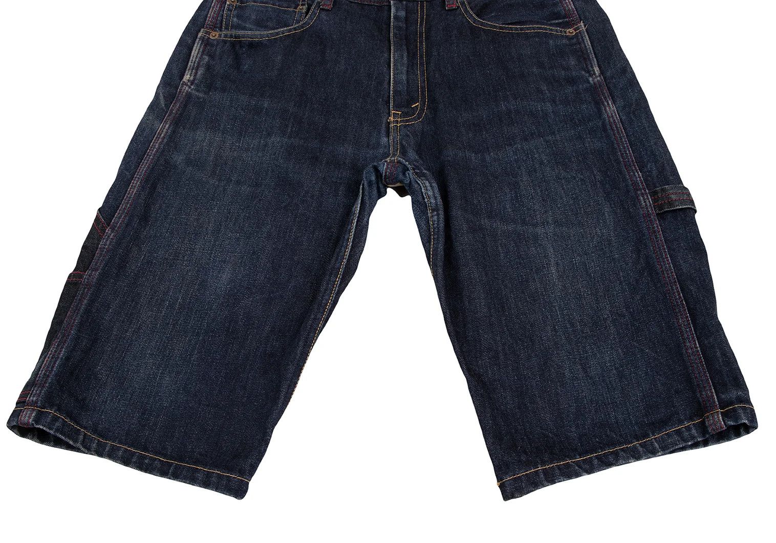 Junya Watanabe Reconstructed Denim Half Shorts in Indigo Blue Size US 30 / EU 46 - 8 Thumbnail