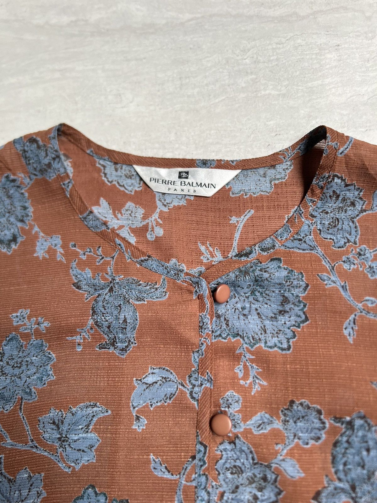 Pierre Balmain Pierre Balmain Paris Flower Motive Shirt Size US M / EU 48-50 / 2 - 5 Thumbnail