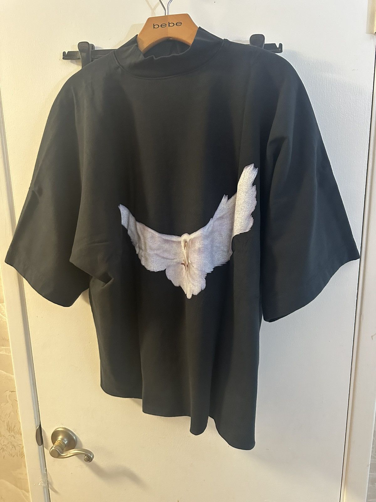 Yeezy gap Balenciaga dove no seam t shirt black size small