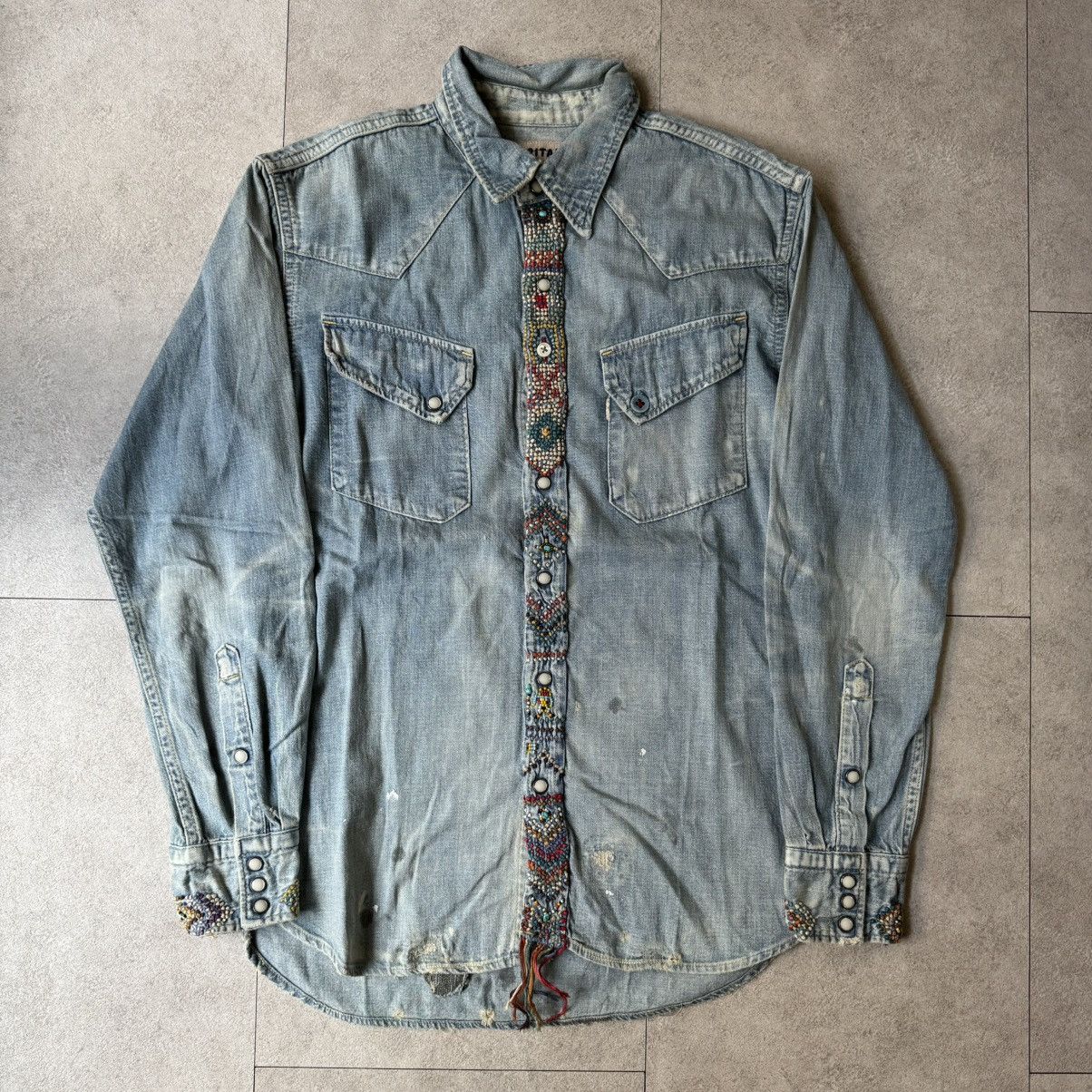 Kapital × Kapital Kountry Kapital Kountry Embroidery 1of1 Denim Shirts Size US M / EU 48-50 / 2 - 1 Thumbnail