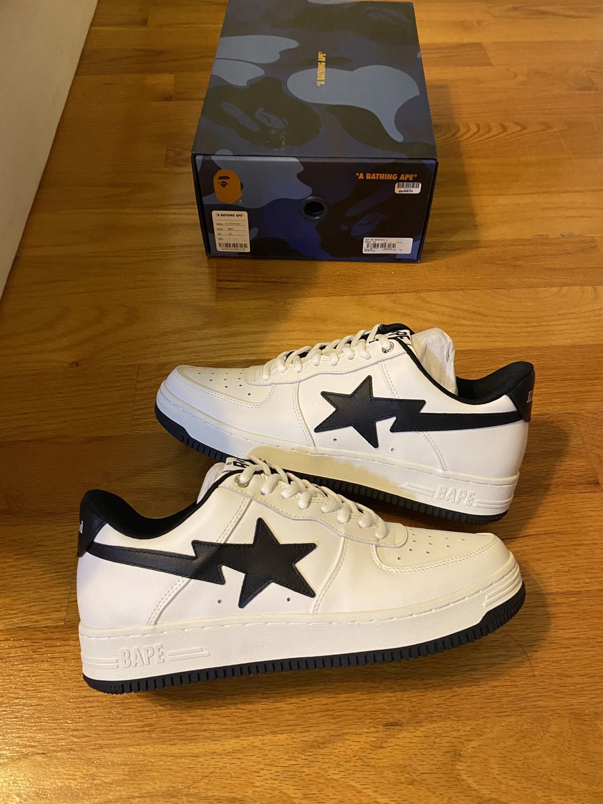 関税込 BAPE A BATHING APE × JJJJOUND White Navy JJJJound A Bathing Ape BAPE STA Navy White Release Info
