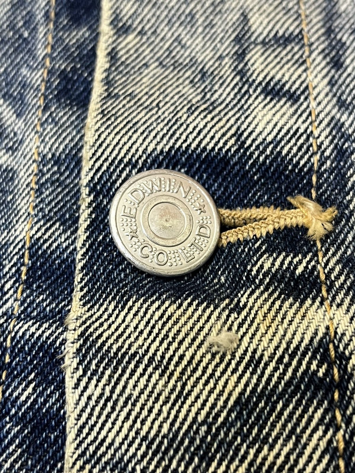 Edwin ICONIC🔥VINTAGE EDWIN ACID WASH TRUCKER DENIM JACKET Size US L / EU 52-54 / 3 - 10 Thumbnail