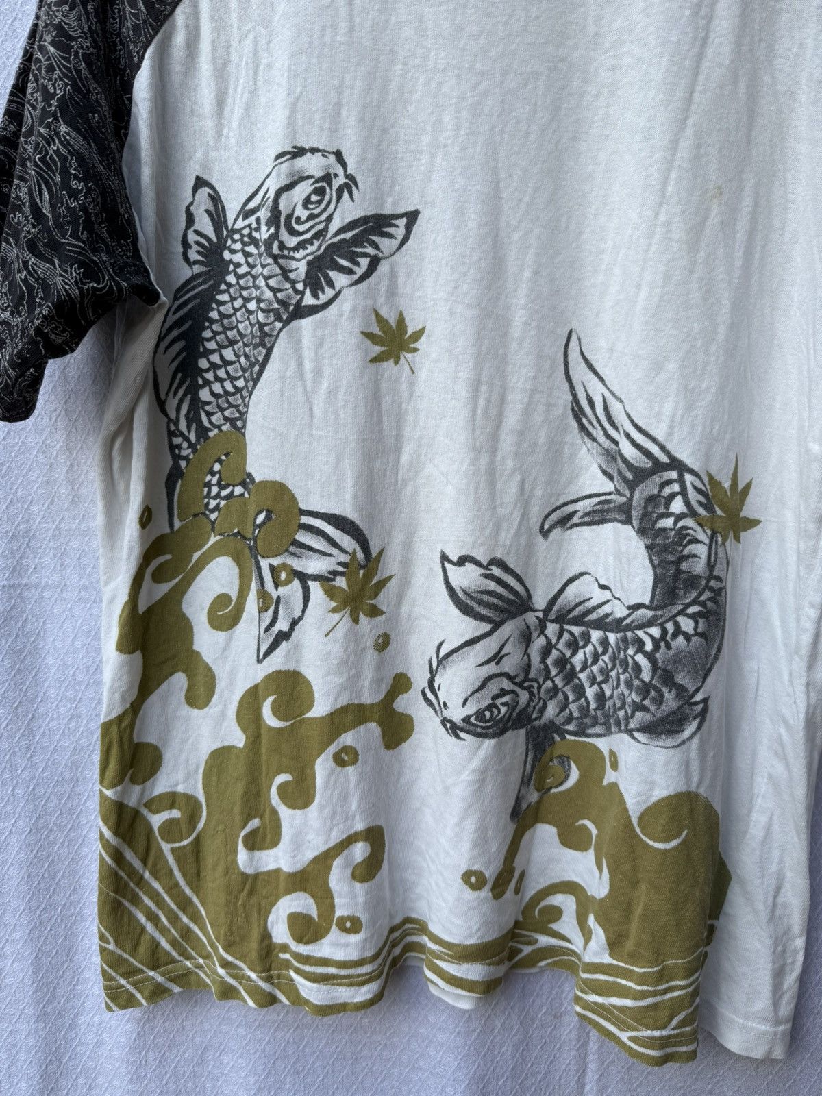 Hysteric Glamour Japanese Sukajan Fish Koi Traditional Shirt Size US L / EU 52-54 / 3 - 3 Thumbnail
