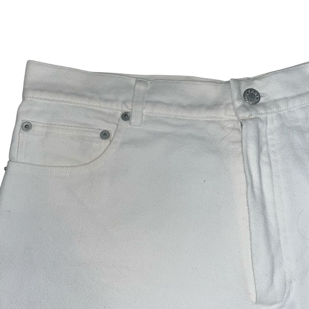Designer × Raf Simons Raf Simons AW04 Waves White Denim Pants Size US 32 / EU 48 - 3 Thumbnail