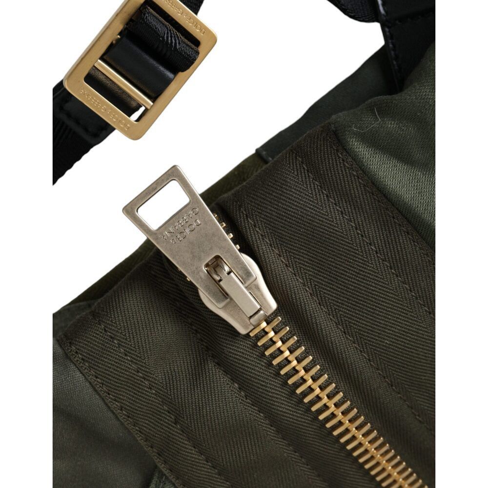 Dolce & Gabbana Dolce & Gabbana Military Green Patchwork Rucksack Backpack B Size ONE SIZE - 5 Thumbnail