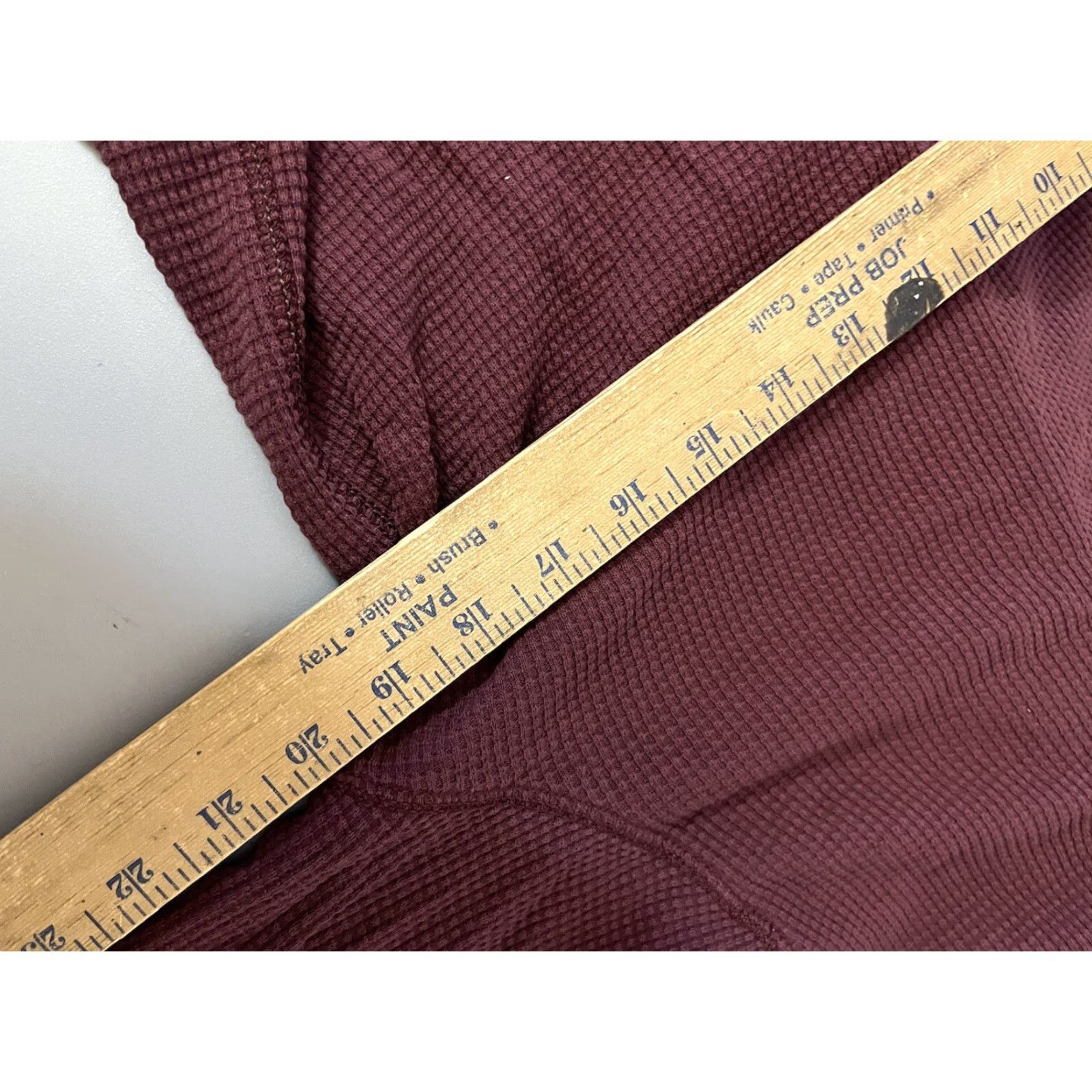 Gap Gap Mens Waffle Knit Thermal Shirt Size M Long Sleeve Maroon Y2K Classic Fit Size US M / EU 48-50 / 2 - 5 Thumbnail
